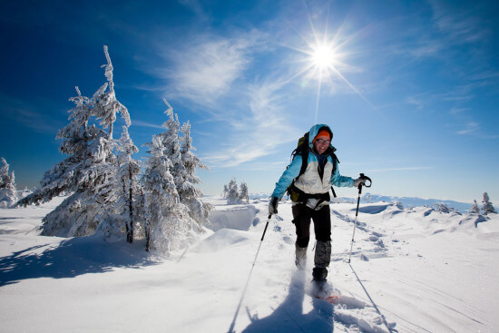 Winterwandern Skitouren Schneeschuhwandern Salzburger Land Winterurlaub Moabauer